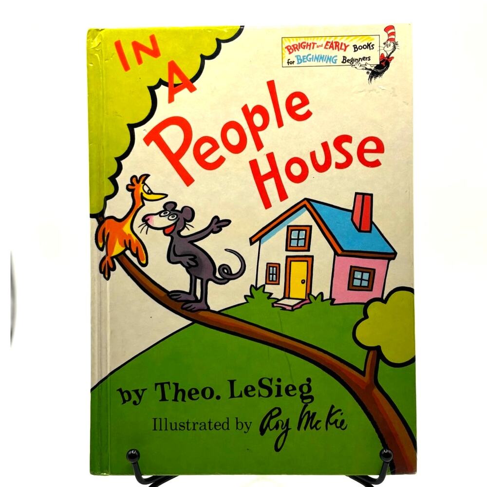 Vintage 1972 In a People House Book by Theo. LeSieg (Dr. Seuss), Hardcover